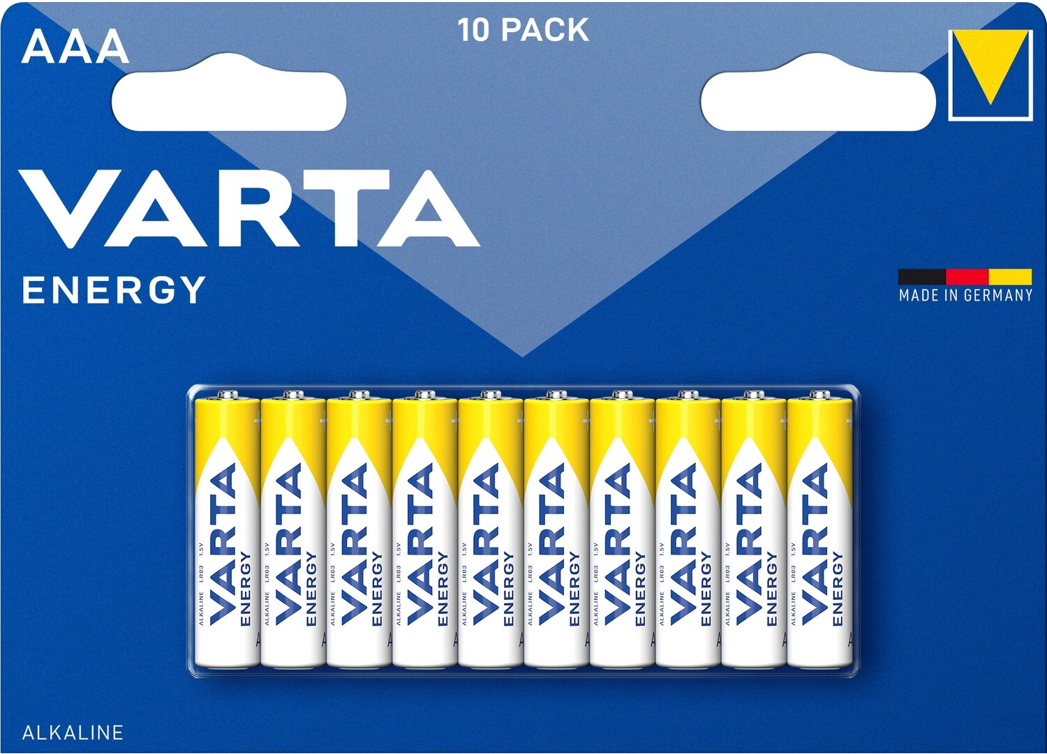 Батарейка AAA щелочная Varta LR3-10BL Energy (4103) в блистере 10шт.