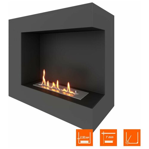 Биокамин угловой SteelHeat GRAND 700 правый (Стандарт)