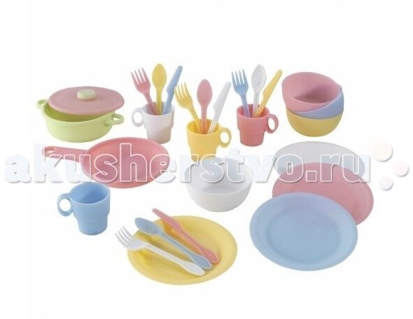 Кухонный игровой набор посуды Пастель