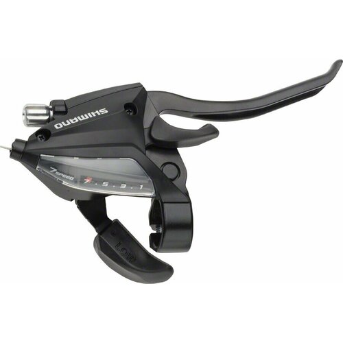 торм диск shimano mt200 bl прав br задн Перекл-ль ASTEF5002RV7ALC 2-8012 шифтер+торм. ручка, 7ск. прав, трос, черный SHIMANO