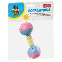 Игрушка развивающая погремушка пластик "Гантель малая", Bondibon