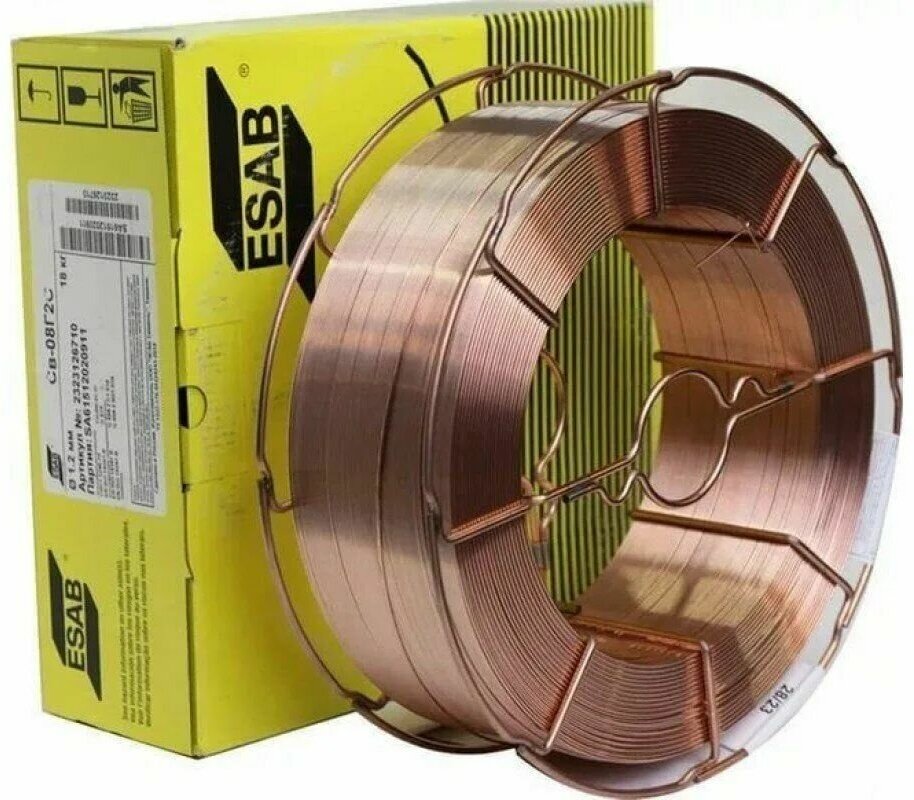 Сварочная проволока Esab СВ-08Г2С, омедненная, 1,2 мм, 18 кг - фото №4