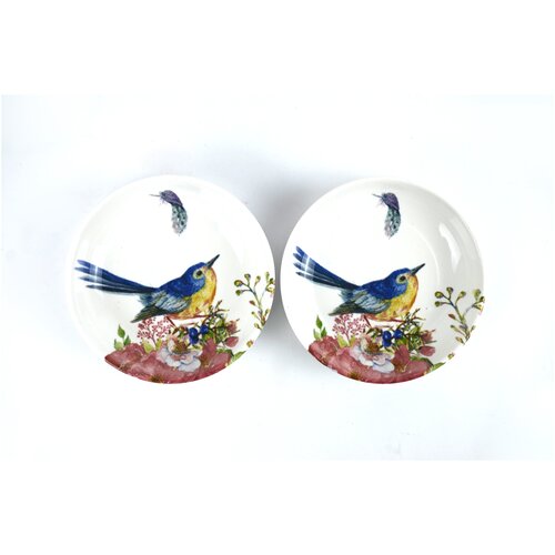 Набор керамических салатников 10,5х3 см, объемом 120 мл, декор 