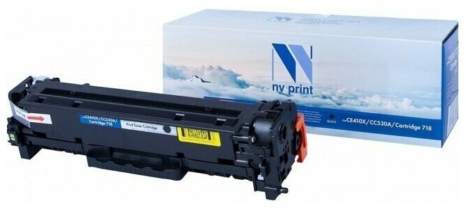 Картридж NV Print CE410X/ CC530A/ 718 Черный для принтеров HP LaserJet Color M351a/ M375nw/ M451dn/ M451dw/ M451nw/ M475dn/ M475dw/ CP2025/ CP2025dn/ CP2025n/ MFP-CM2320fx/ CM2320n/ Canon i-SENSYS LBP-7200Cdn/ 7210Cdn/ 7660, 4000 страниц