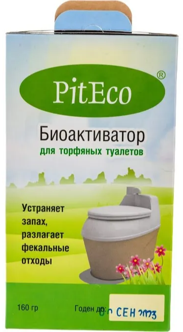 Биоактиватор для торфяных туалетов Piteco 160 гр (6шт) арт В160 - фотография № 1