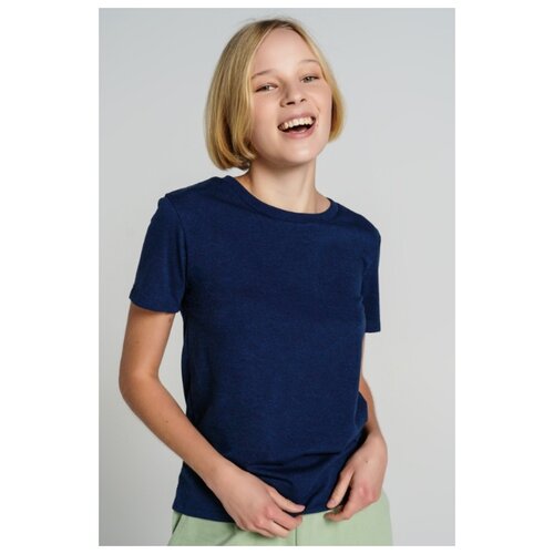 фото Футболка твое 71027 размер xs, темно-синий меланж