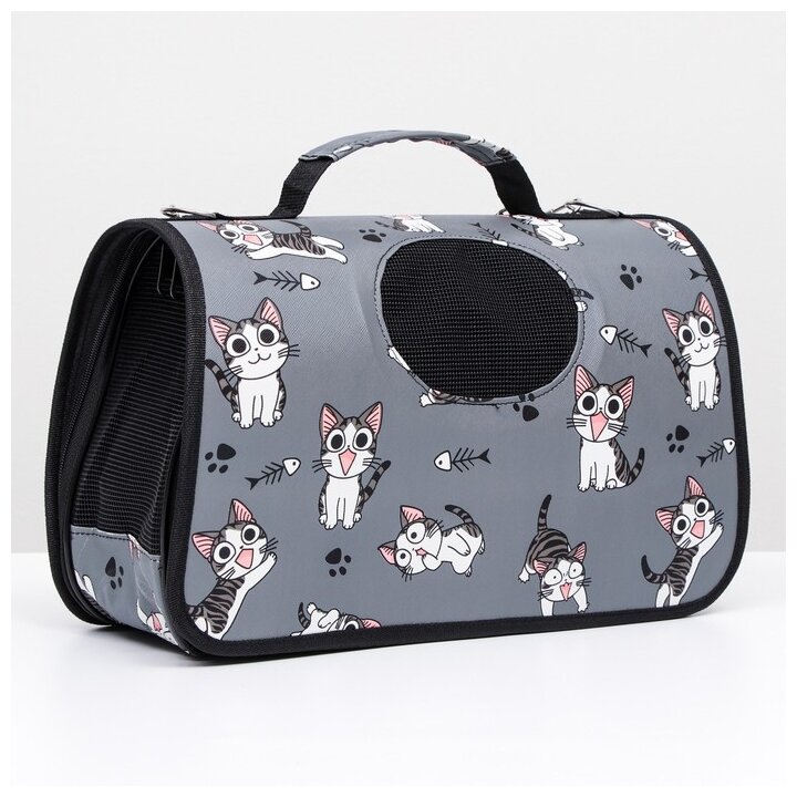 фото Сумка-переноска для животных Пижон каркасная, размер S