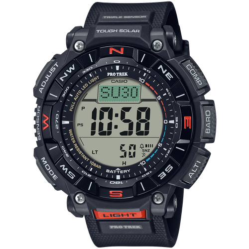 Наручные часы CASIO Pro Trek, черный, серый наручные часы casio pro trek 78860 серый черный