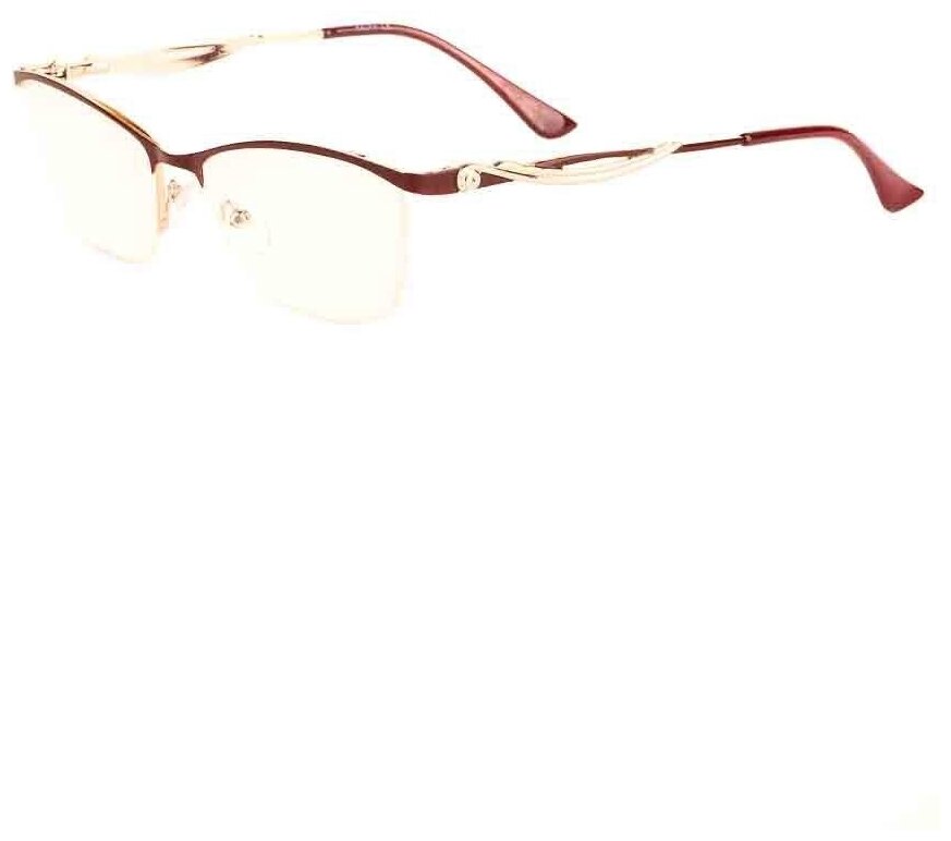 Готовые очки для зрения бордовые с диоптриями -4.00 футляр