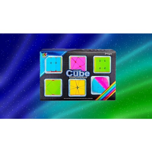 Набор головоломок Cube в коробке 6 шт / Развивающая головоломка Кубик