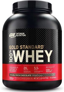 Optimum Nutrition 100% Whey Gold standard 2270 гр 4,65 - 5lb (Optimum Nutrition) Двойной шоколад