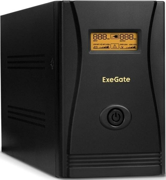 Exegate EP285518RUS ИБП ExeGate SpecialPro Smart LLB-2000. LCD. AVR. C13. RJ <2000VA/1200W, LCD, AVR, 6*IEC-C13, RJ45/11, Black>