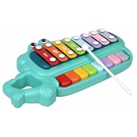 Музыкальная развивающая детская игрушка ксилофон, пианино Жирафики Весёлый крокодил
