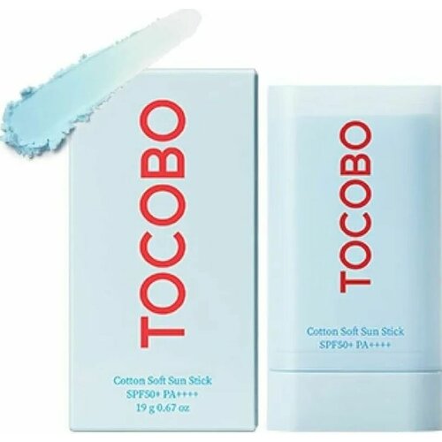 Tocobo Стик солнцезащитный, Cotton Soft Sun Stick SPF50+ PA++++, 19 г