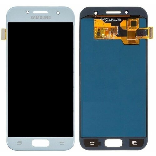 Дисплей с тачскрином для Samsung A5 2017 (A520F) голубой OLED дисплей с тачскрином для samsung galaxy a5 2017 a520f золотистый aa oled