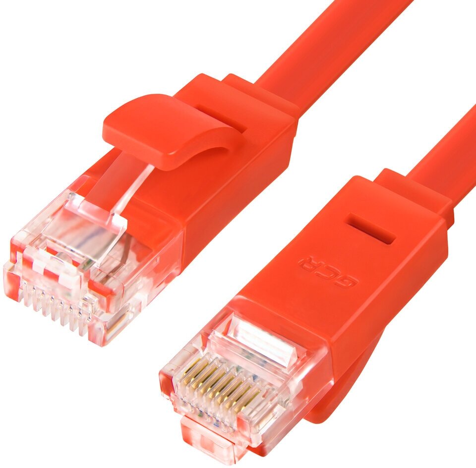 Патч-корд Greenconnect RJ45(m) - RJ45(m) Cat. 6 U/UTP PVC 0.5м красный