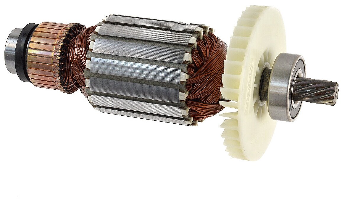 Ротор (Якорь) MAKITA для торцовочной пилы LH1040, LH1040F, LS1040, LS1040F (L-183 мм, D-54 мм, 9 зубов, наклон влево)