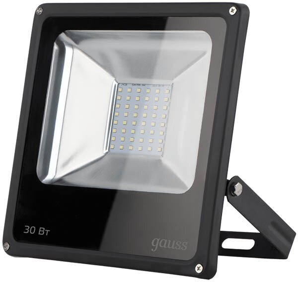 Прожектор Gauss LED 30W 2100Lm IP65 6500К Black 613100330