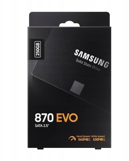 Твердотельный накопитель (SSD) Samsung 250Gb 870 EVO 2.5" SATA3 (MZ-77E250BW) - фотография № 11