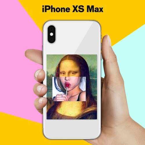 Силиконовый чехол Мона на Apple iPhone Xs Max силиконовый чехол ленивец на apple iphone xs max