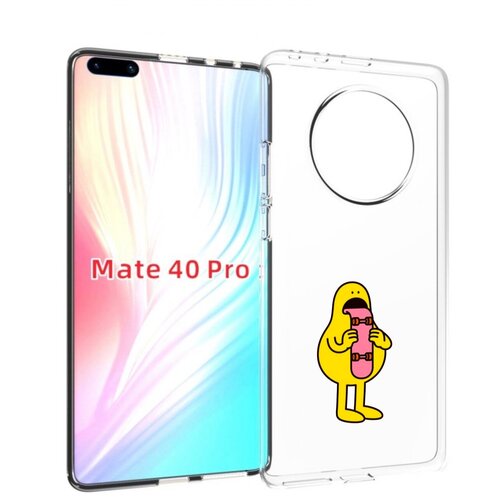 чехол mypads язычок скейтер для huawei mate 40 pro plus задняя панель накладка бампер Чехол MyPads язычок скейтер для Huawei Mate 40 Pro (NOH-NX9) задняя-панель-накладка-бампер