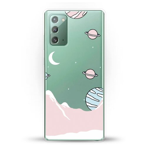 фото Силиконовый чехол горы и планеты на samsung galaxy note 20 andy & paul