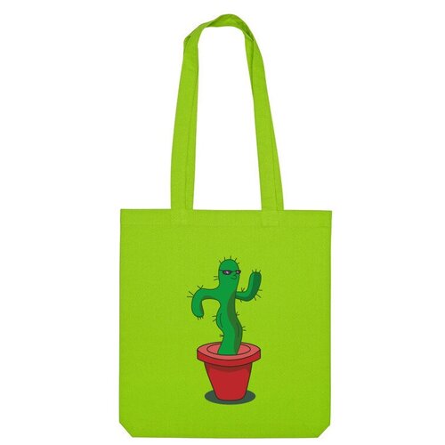 Сумка шоппер Us Basic, зеленый сумка кактус бежевый