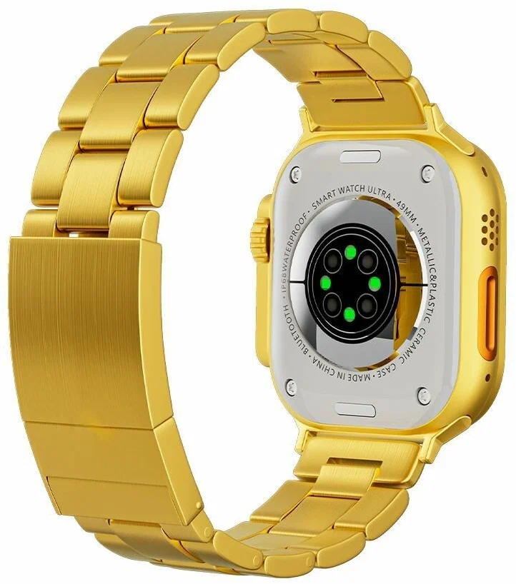 Умные Смарт часы золотые Gold Edition Series/ Smart Watch series магнитная зарядка/ 49 mm золотые