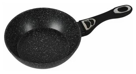 Сковорода BEKKER BK-7842 глубокая черная 22 см с мраморным покрытием