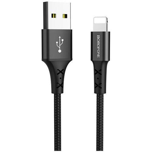 Кабель USB - Lightning Borofone BX20 Enjoy, цвет чёрный кабель borofone lightning bx20 enjoy 100см черный