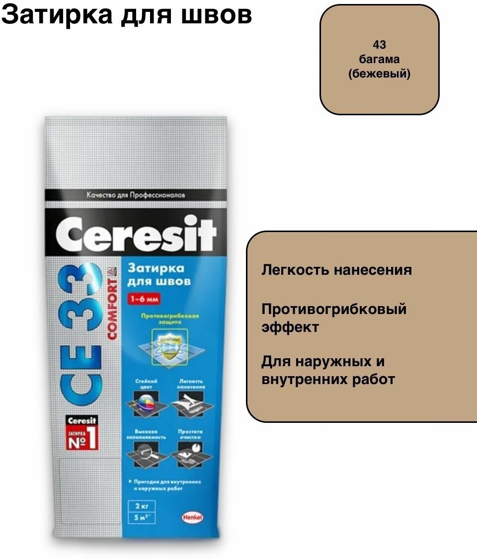 Затирка Ceresit CE 33 Comfort