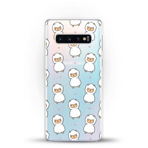 фото Силиконовый чехол узор из лам на samsung galaxy s10 andy & paul