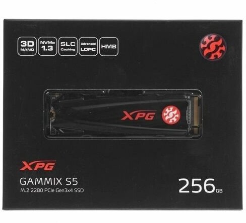 SSD накопитель A-DATA GAMMIX S5 256Гб, M.2 2280, PCI-E x4, NVMe - фото №9