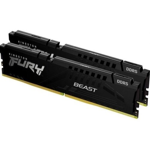 Оперативная память KINGSTON DIMM DDR5 2x8Gb 5200MHz pc-41600 Fury Beast Black KF552C40BBK2-16 1006000₽