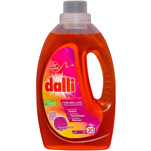 Гель для стирки Dalli Farb-Brillanz для восстановления оригинального цвета тканей, 1.1 л, бутылка