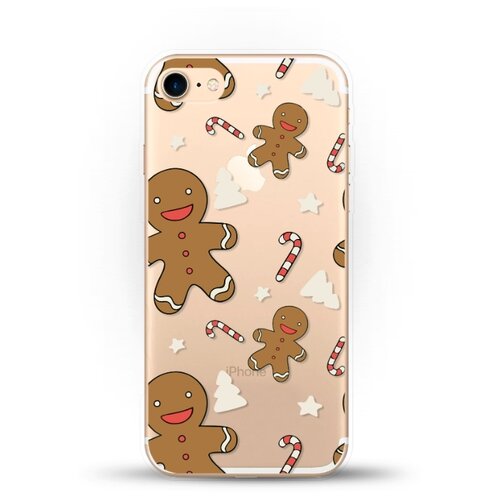 фото Силиконовый чехол новогодний "пряня" на apple iphone 7 andy & paul