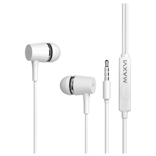 проводные наушники maxvi mhf 02 white Проводные наушники Maxvi MHF-16 Easy Белый