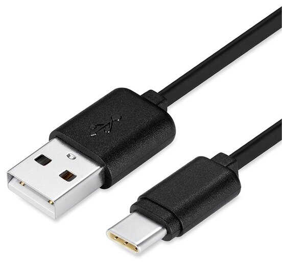 Кабель 5bites USB - USB Type-C (TC201-05), 0.5 м, черный - фото №1