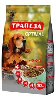 Трапеза корм для взрослых собак, склонных к полноте (оптималь)
