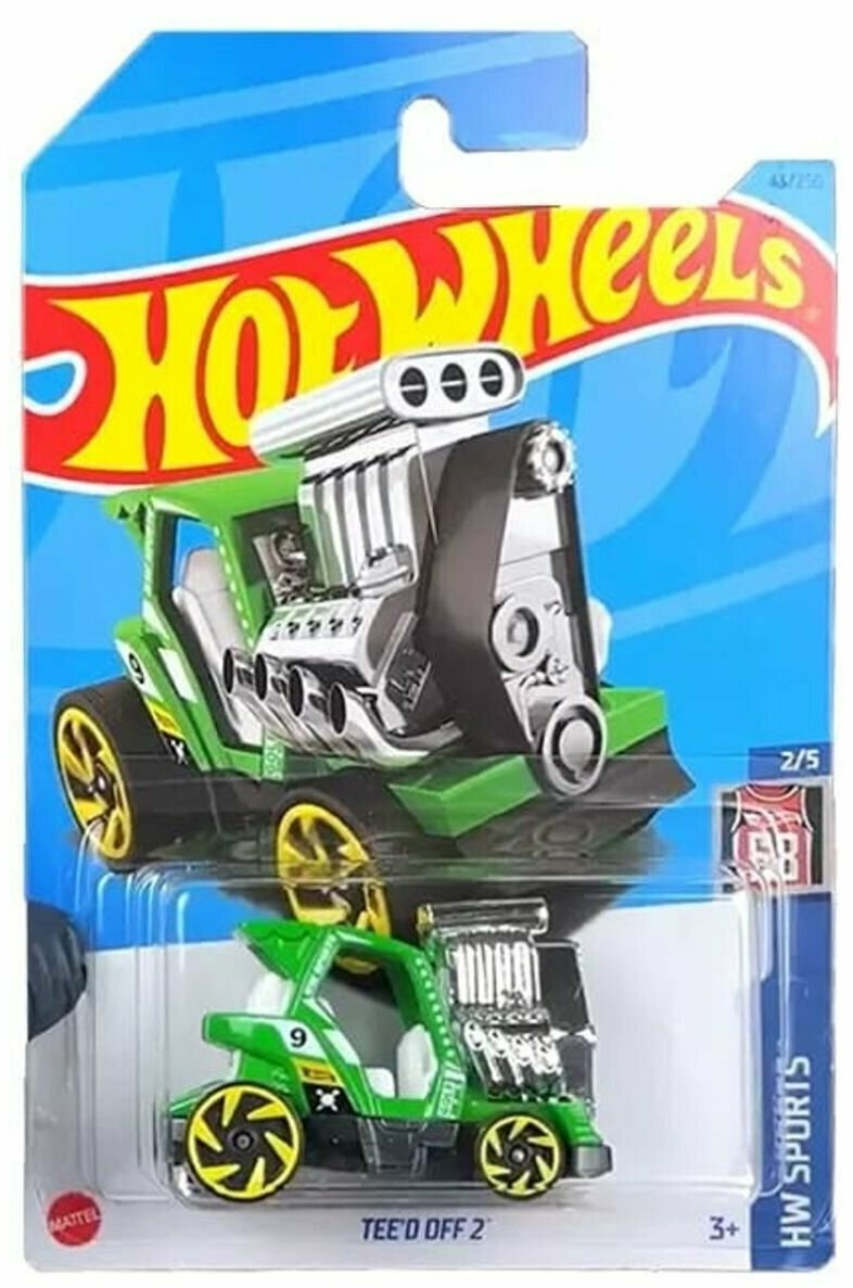 Машинка Hot Wheels коллекционная (оригинал) TEE'D OFF 2 зеленый HKH80