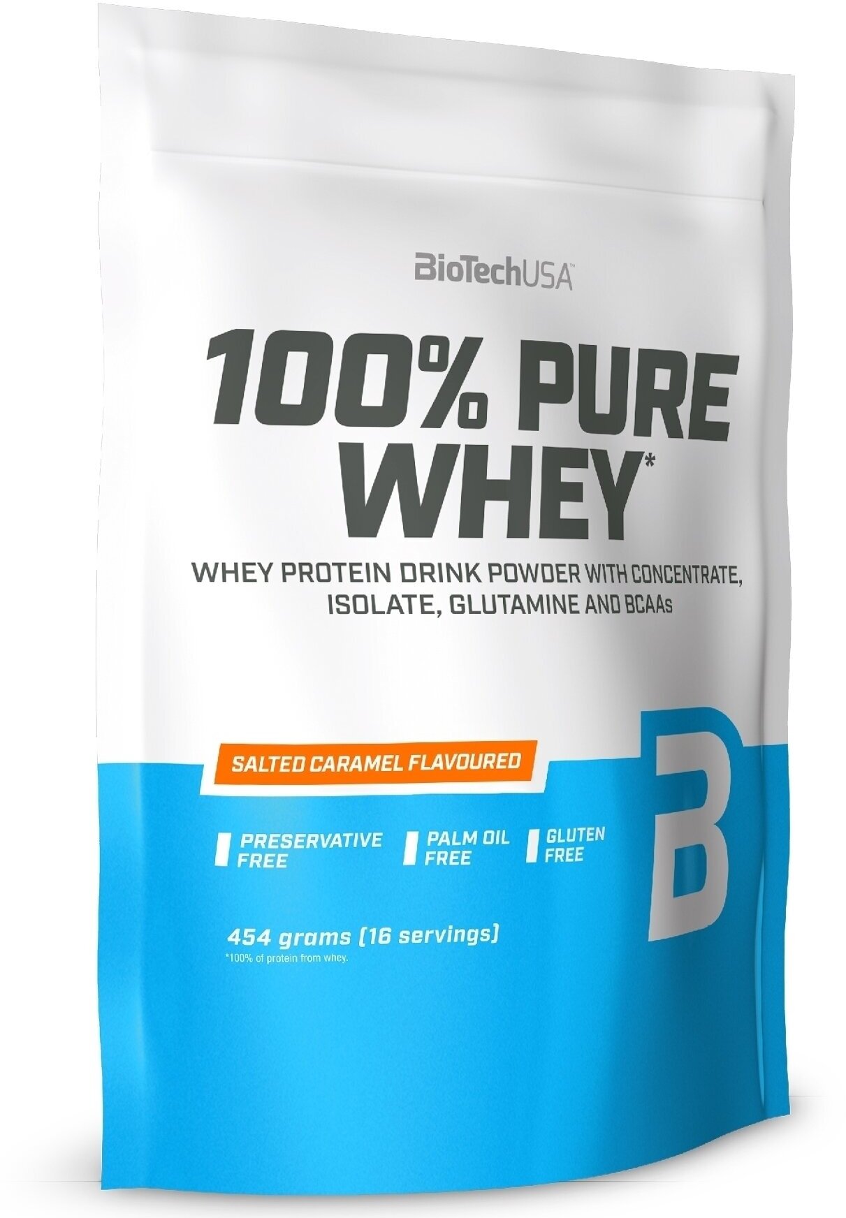 BioTechUSA 100% Pure Whey 454 гр., соленая карамель