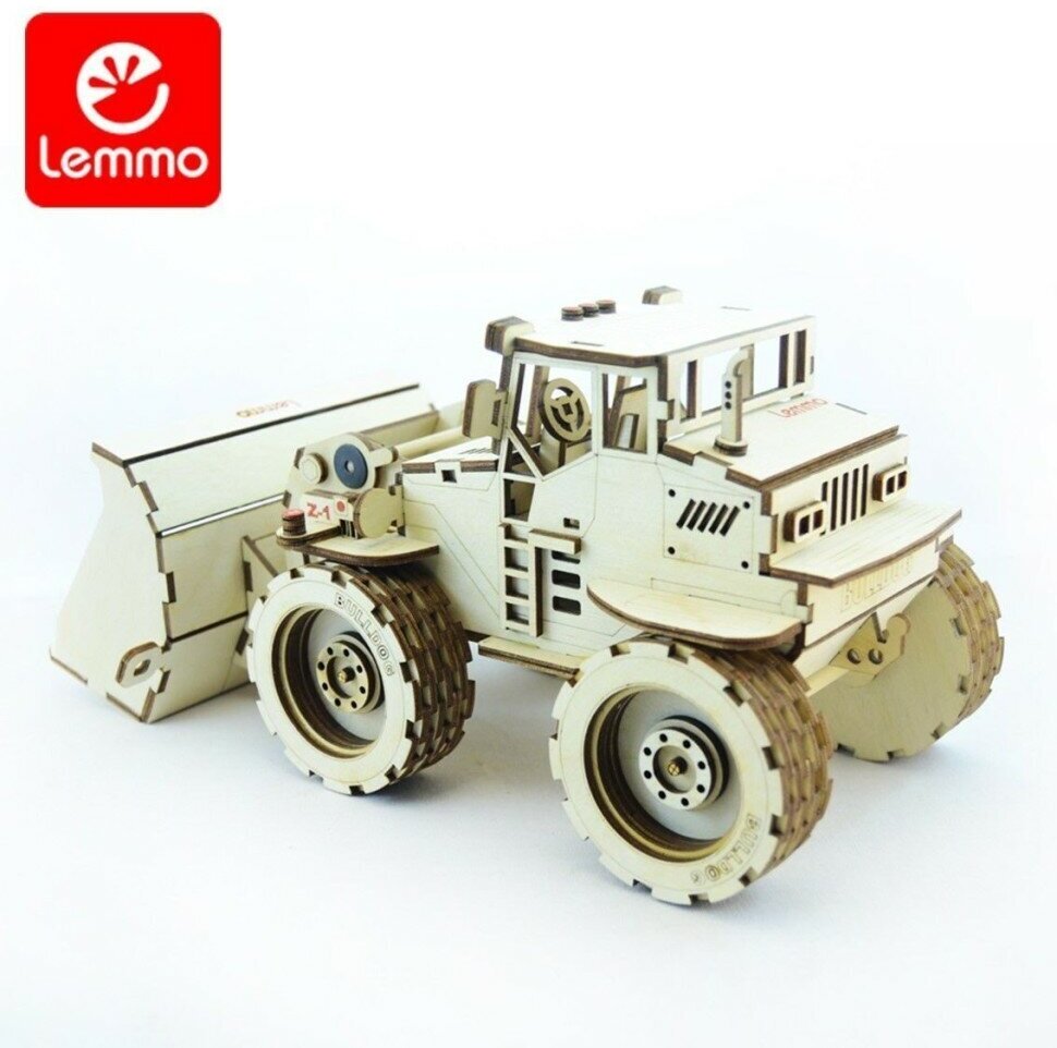 Сборная деревянная модель Lemmo Трактор Бульдог - фото №8