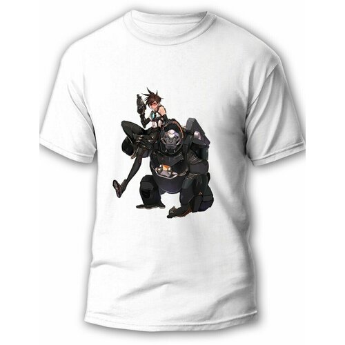 фото Футболка, размер m, белый будь на стиле