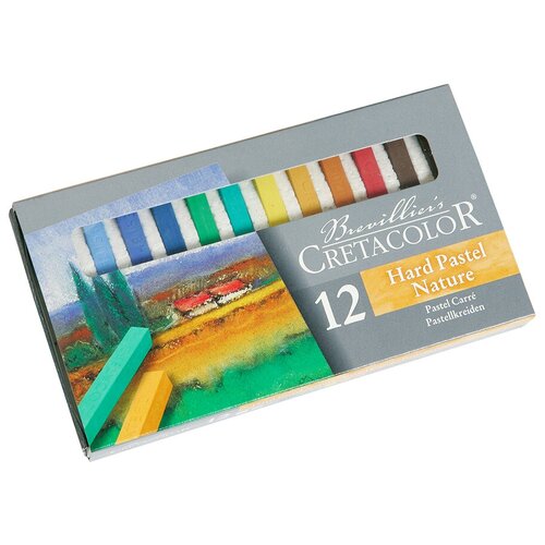 фото Набор сухой пастели cretacolor для пейзажей "nature", размер пастели 7х7х72 мм, 12 цветов, картонная коробка