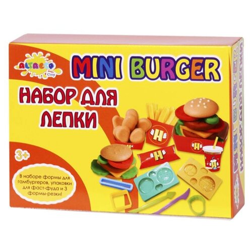 фото Набор для лепки altacto clay волшебство кулинарии "мини-бургер" (4 цвета по 28 гр) (acl1502-108)