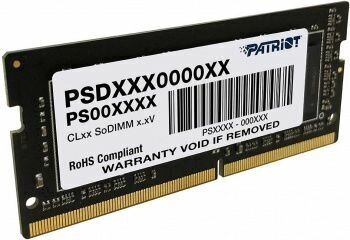Оперативная память Patriot DDR4 16Gb 2400MHz Signature RTL PC4-19200 CL17 SO-DIMM 260-pin 1.2В
