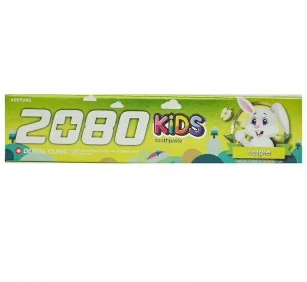 Kerasys DC 2080 Toothpaste Kids Детская зубная паста, яблоко 80 г (Kerasys, ) - фото №12