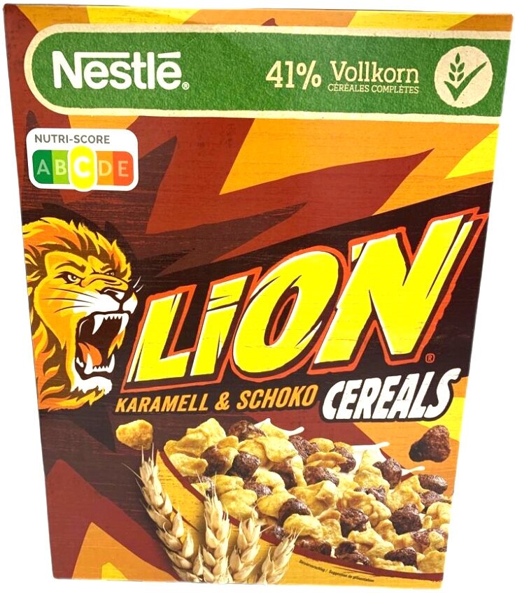 Готовый завтрак Nestle Lion Caramel и Chocolate Cereal, карамельно-шоколадный, Германия, 400 г