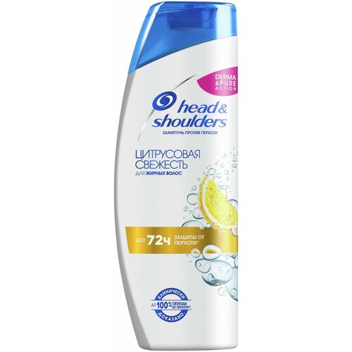 Шампунь для волос Head & Shoulders «Цитрусовая свежесть», для жирных волос, 400 мл