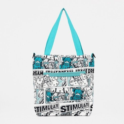 фото Сумка шоппер , бирюзовый mikimarket